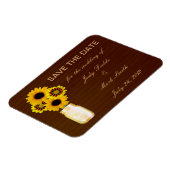 Magnet Flexible Jaune Rustique Mason Jaune Jar Enregistrer l'aiman (Côté Gauche)