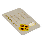 Magnet Flexible Jaune Rustique Mason Jaune Jar Enregistrer l'aiman (Côté Droit)