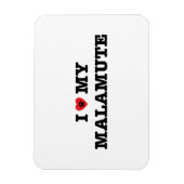 Magnet Flexible J'Coeur Mon Malamute (Vertical)