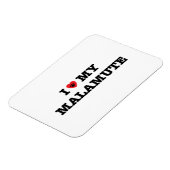 Magnet Flexible J'Coeur Mon Malamute (Côté Gauche)