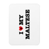 Magnet Flexible J'Coeur Mon Maltais (Vertical)