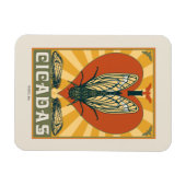 Magnet Flexible Je Coeur Cicadas (Horizontal)