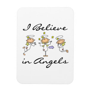 Magnet Flexible Je crois aux t-shirts et cadeaux Angels