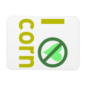 Magnet Flexible Je déteste le maïs (Horizontal)