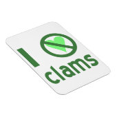 Magnet Flexible Je déteste les clams (Côté Droit)