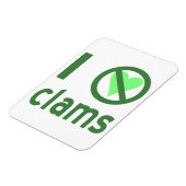 Magnet Flexible Je déteste les clams (Côté Gauche)