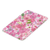 Magnet Flexible Je fais Pink Aquarelle Motif Floral (Côté Gauche)