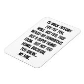 Magnet Flexible Je Marcherais En Feu Pour Vous (Côté Gauche)