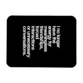 MAGNET FLEXIBLE JE N'AI PLUS L'ÉNERGIE D'UN AMI SANS SIGNIFICATION (Horizontal)