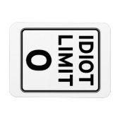 Magnet Flexible Je ne peux plus m'occuper d'idiots (Horizontal)