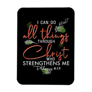 Magnet Flexible Je Peux Faire Tout Par Le Christ Qui Renforce