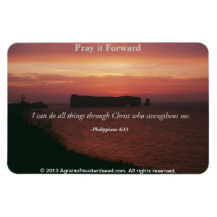 Magnet Flexible Je peux faire toutes choses Citation biblique