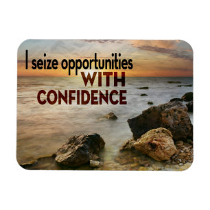 Magnet Flexible "Je saisis les opportunités" Motivation Affirmatio