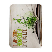 Magnet Flexible "Je salue la prospérité" Motivation Affirmation Fl (Vertical)
