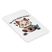 Magnet Flexible Je suis accro à la Cat-fféine (Côté Droit)