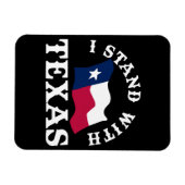 Magnet Flexible Je suis avec le Texas (Horizontal)