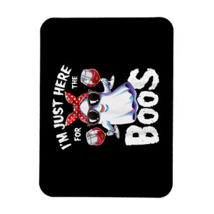 Magnet Flexible Je suis juste ici pour le Boos Halloween Women Gho