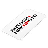 MAGNET FLEXIBLE JE SUIS SATOSHI NAKAMOTO (Côté Gauche)