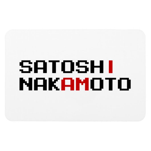 MAGNET FLEXIBLE JE SUIS SATOSHI NAKAMOTO (Horizontal)