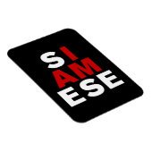MAGNET FLEXIBLE JE SUIS SIAMESE (Côté Droit)