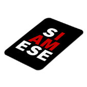 MAGNET FLEXIBLE JE SUIS SIAMESE (Côté Gauche)