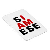 MAGNET FLEXIBLE JE SUIS SIAMESE (Côté Droit)