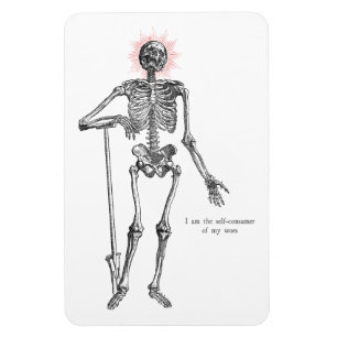 Magnet Flexible Je suis Skeleton !