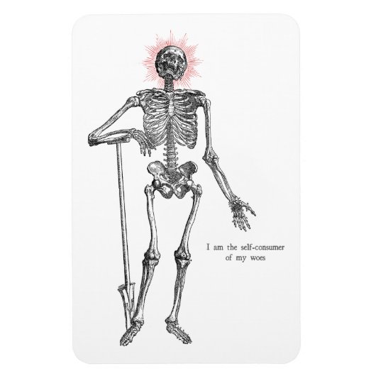 Magnet Flexible Je suis Skeleton ! (Vertical)
