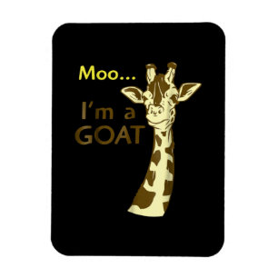 Magnet Flexible Je suis un Cool de chèvre qui confuse la Giraffe