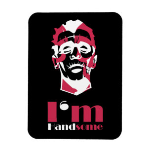 Magnet Flexible Je suis un visage abstrait beau