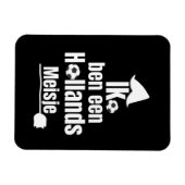 Magnet Flexible Je Suis Une Fille Hollandaise - Supportrice de Foo (Horizontal)