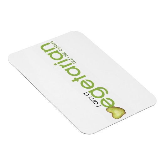 Magnet Flexible Je suis végétarien - Aimant (Côté Droit)