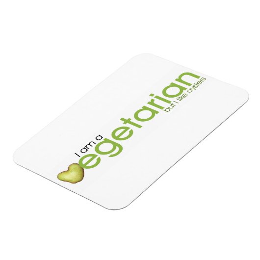 Magnet Flexible Je suis végétarien - Aimant (Côté Gauche)