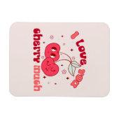 Magnet Flexible Je T'Aime Beaucoup Cherry (Horizontal)