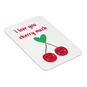 Magnet Flexible Je t'aime beaucoup Cherry Valentine (Côté Droit)