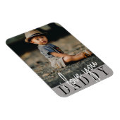 Magnet Flexible Je t'aime Papa Photo (Côté Droit)