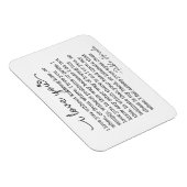 Magnet Flexible Je t'aime sans savoir comment ou quand pablo citer (Côté Droit)