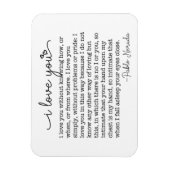 Magnet Flexible Je t'aime sans savoir comment ou quand pablo citer (Vertical)