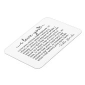 Magnet Flexible Je t'aime sans savoir comment ou quand pablo citer (Côté Gauche)