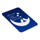 Magnet Flexible Je t'aime sur la Lune et de retour (Côté Droit)