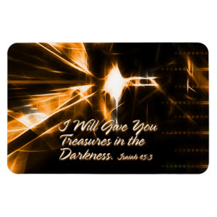 Magnet Flexible Je Te donnerai des trésors dans l'obscurité Isaïe