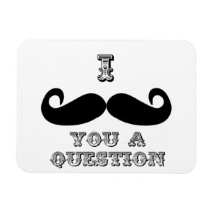 Magnet Flexible Je te moustache une question