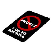 MAGNET FLEXIBLE JE VAIS À PATTAYA (Côté Gauche)