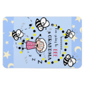 Magnet Flexible Je vais être une grand-mère bleue (Horizontal)