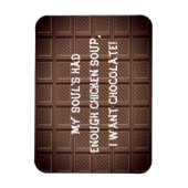 Magnet Flexible Je veux de la blague au chocolat (Vertical)