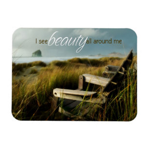 Magnet Flexible "Je vois la beauté" Motivation Affirmation Flexibl
