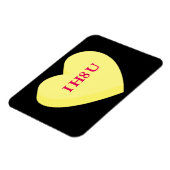 Magnet Flexible Je vous déteste et la Saint Valentin aussi (Côté Gauche)