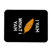 Magnet Flexible Je Yam Ce Que Je Yam Funny Thanksgiving (Horizontal)