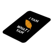 Magnet Flexible Je Yam Ce Que Je Yam Funny Thanksgiving (Côté Gauche)