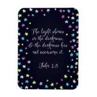 Jean 1:5 La Lumière Brille Dans La Bible Citation 